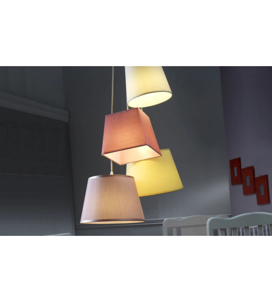 LAMPADA A SOSPENSIONE "NINETTA" MULTICOLOR, E14